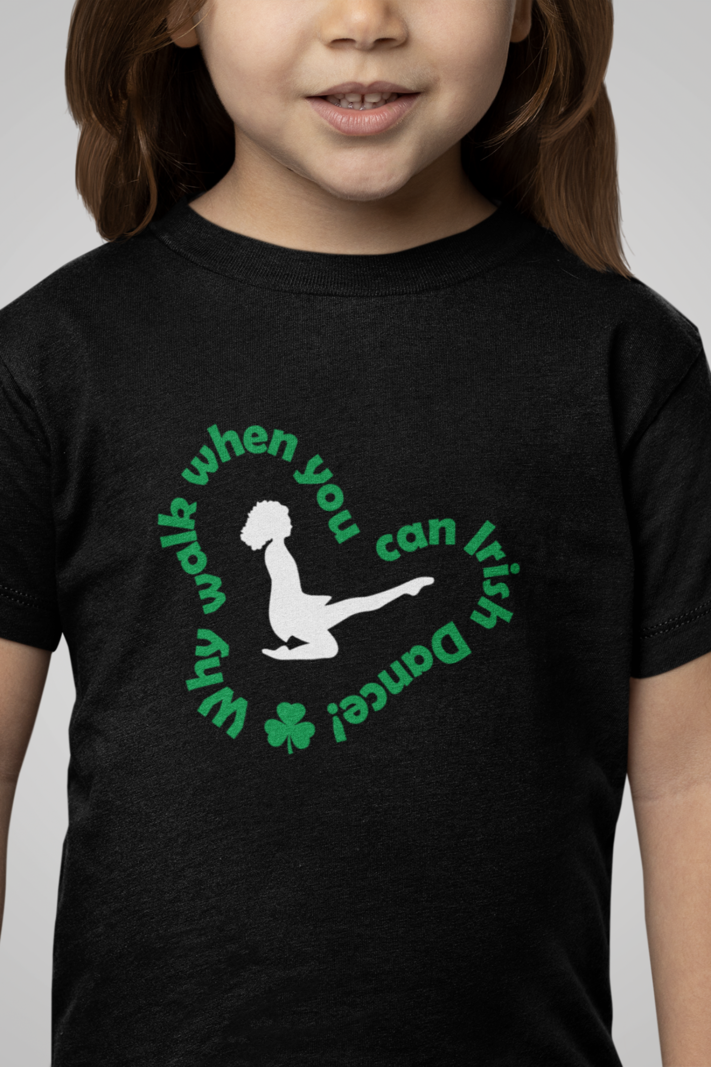 Children's Why Walk When You Can Dance T-Shirt - BLACK (Classic Colour Logo)