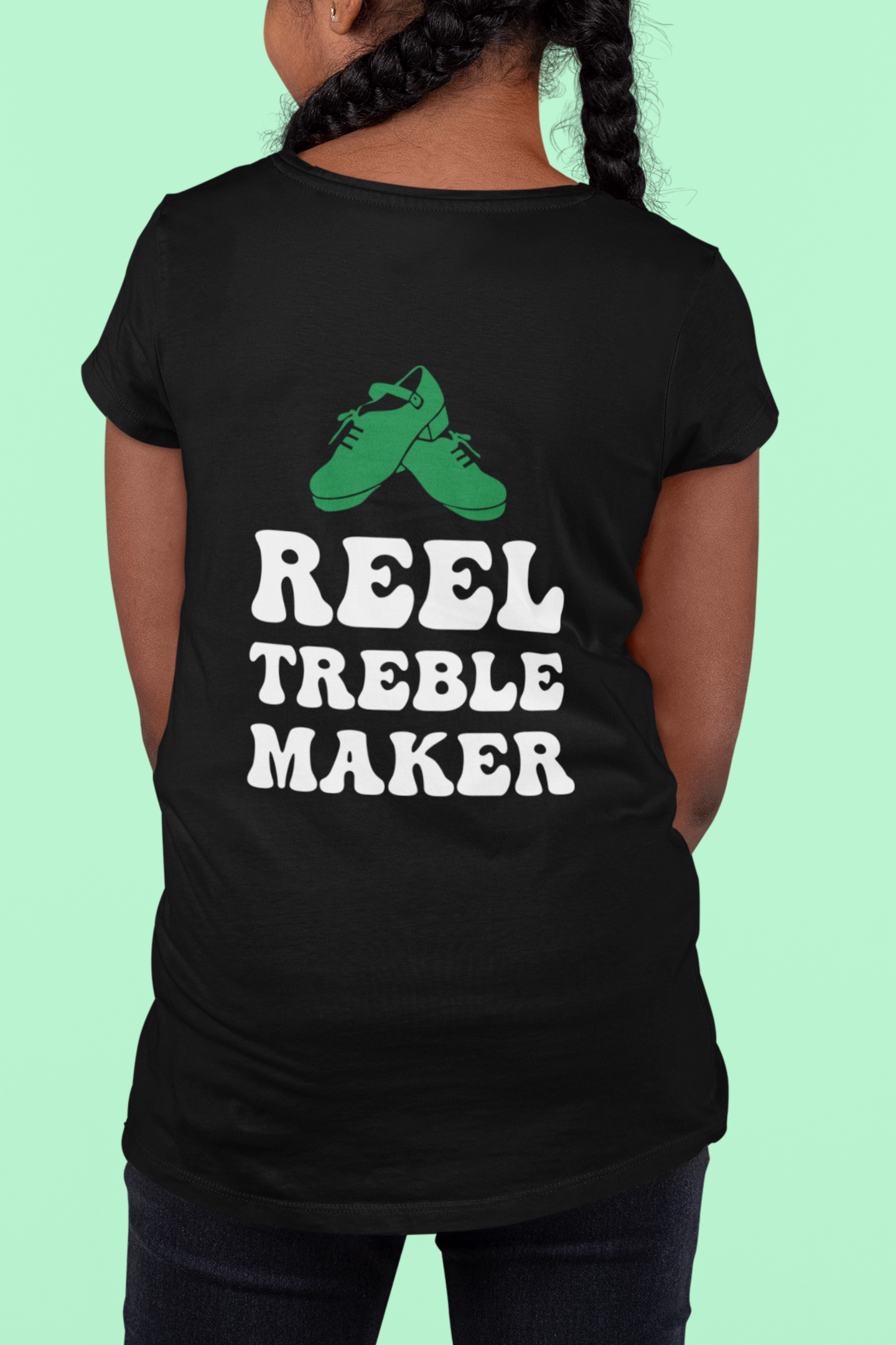 Children's Reel Treble Maker - BLACK (Sparkle Colour Logo)
